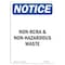 Signmission OSHA Notice Sign, 24" Height, Aluminum, Non-RCRA And Non-Hazardous Waste Sign, Portrait OS-NS-A-1824-V-15111 - alternate 1